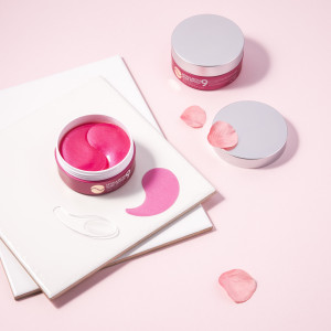 MEDIPEEL Peptide 9 Hyaluron Rose Ampoule Eye Patch Патчи с пептидами и болгарской розой (60р)