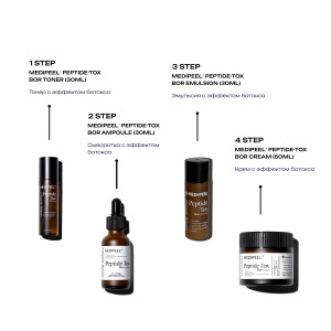 MEDIPEEL Peptide-Tox Bor Multi Care Kit Набор для лица с эффектом ботокса (30ml+30ml+30ml+50ml)
