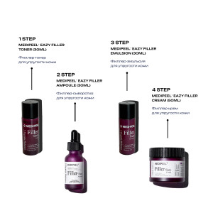 MEDIPEEL Eazy Filler Multi Care Kit Набор ухода для кожи с филлер-эффектом (30ml+30ml+30ml+50ml)